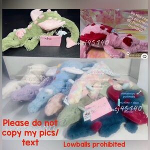 BNWT SET OF 9 JELLYCAT SNOW SAGE LAVENDER ROSE SKY DEXTER LAZULIA MALACHY HEART